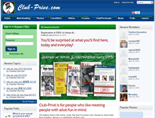 Tablet Screenshot of club-prive.com